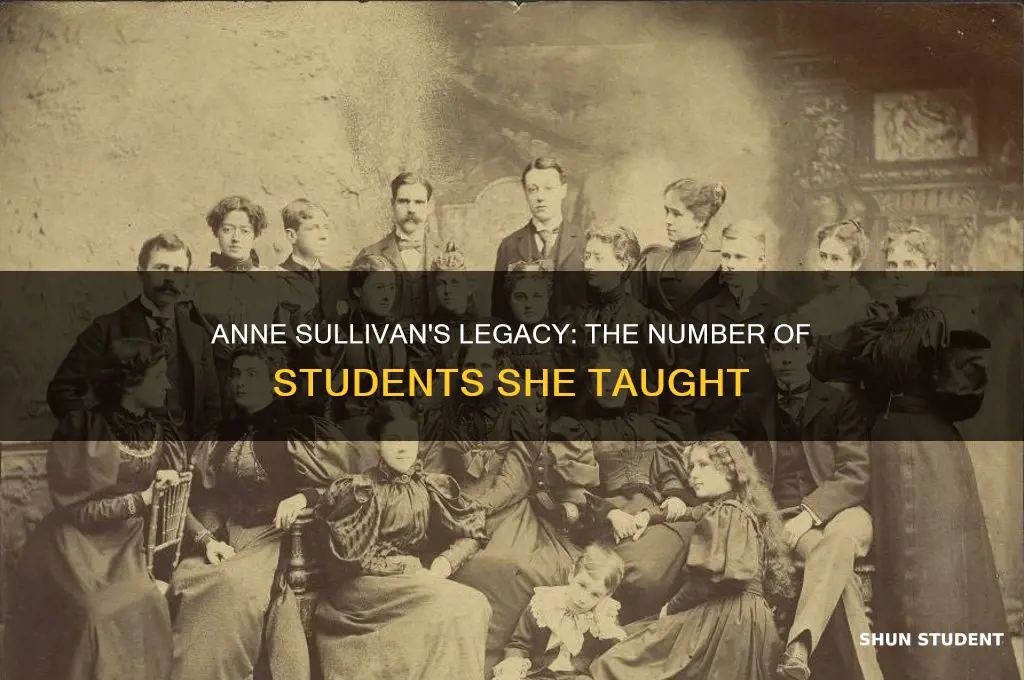 how many students did anne sullivan teach