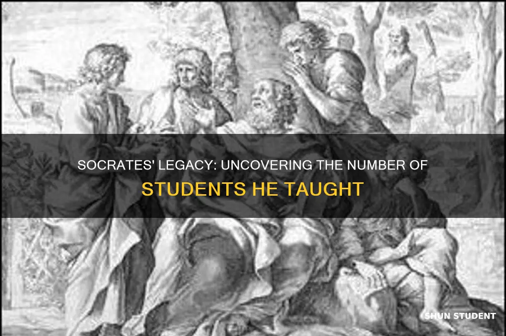 how many students did socrates teach