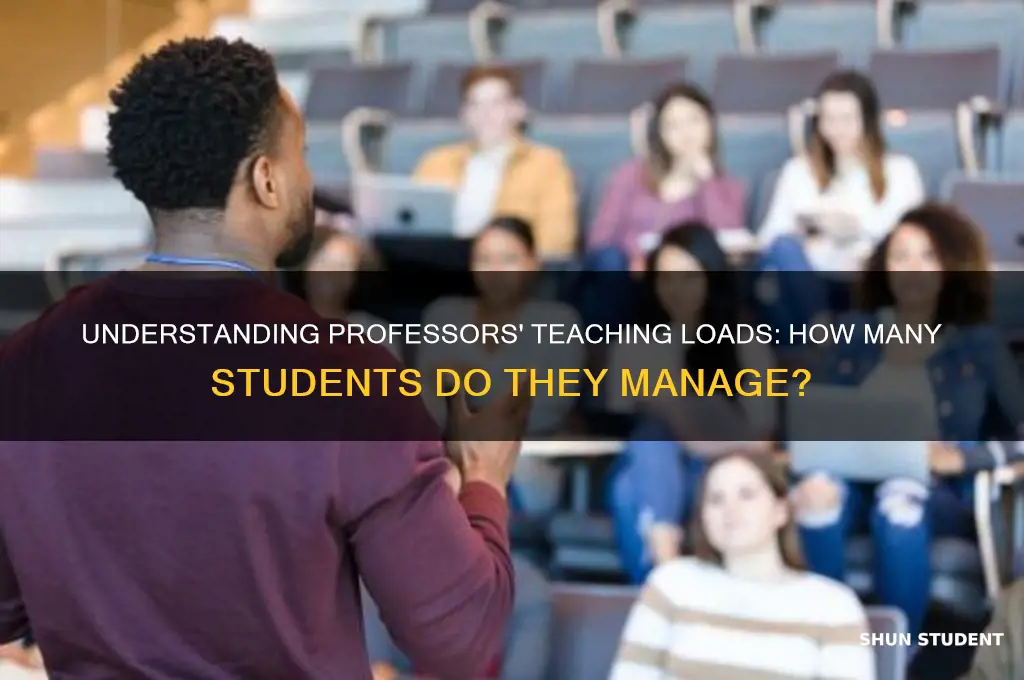 how many students do professors teach