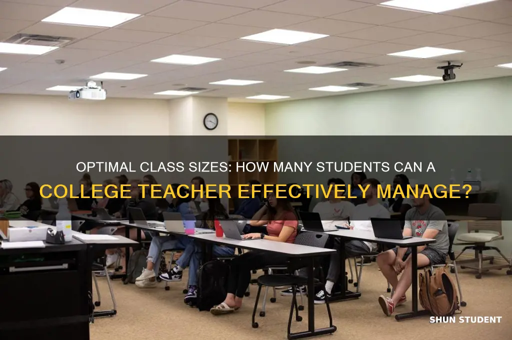 how many students does a college teacher need