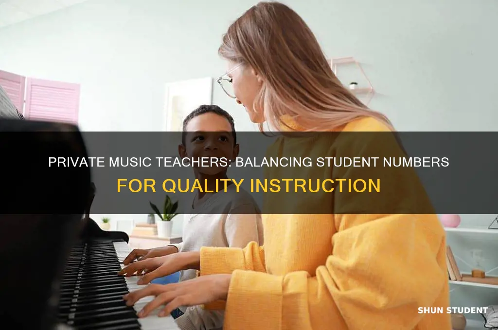 how many students does a private music teacher have