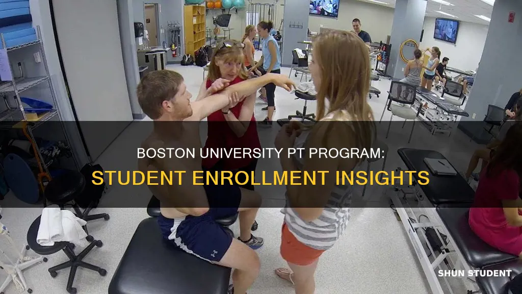 how many students does boston university pt program enroll