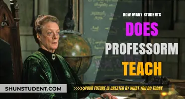 Professor McGonagall's Classroom: Unveiling the Number of Students She Teaches