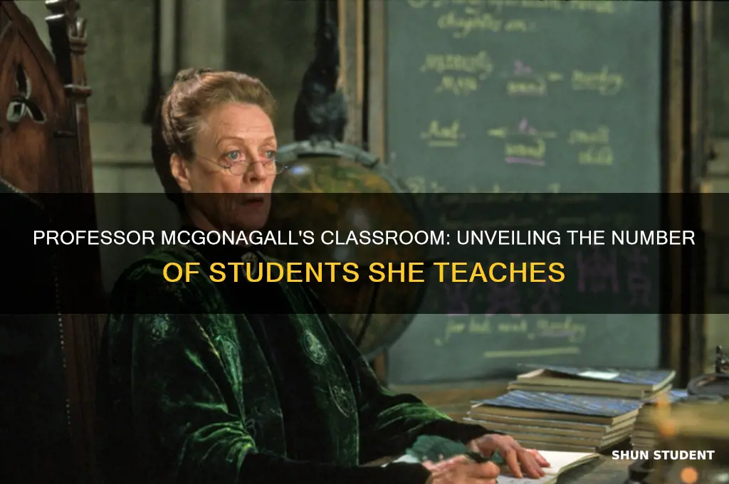 how many students does professormcgonagall teach