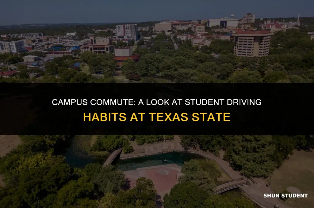 how many students drive to campus at texas state