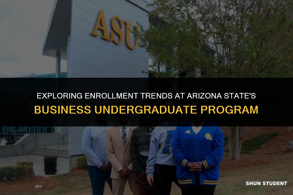 how many students enrolled arizona state business undergrad