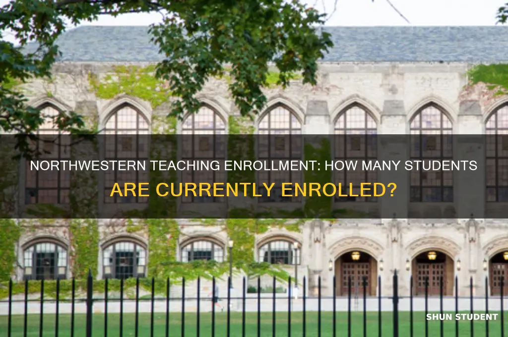 how many students enrolled northwestern teaching