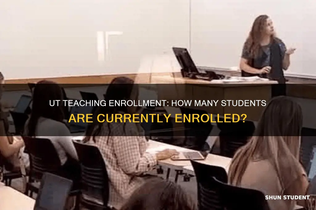 how many students enrolled ut teaching