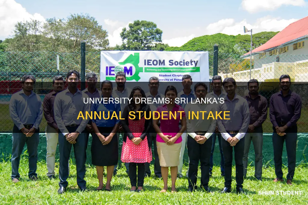 how many students enter university every year in sri lanka