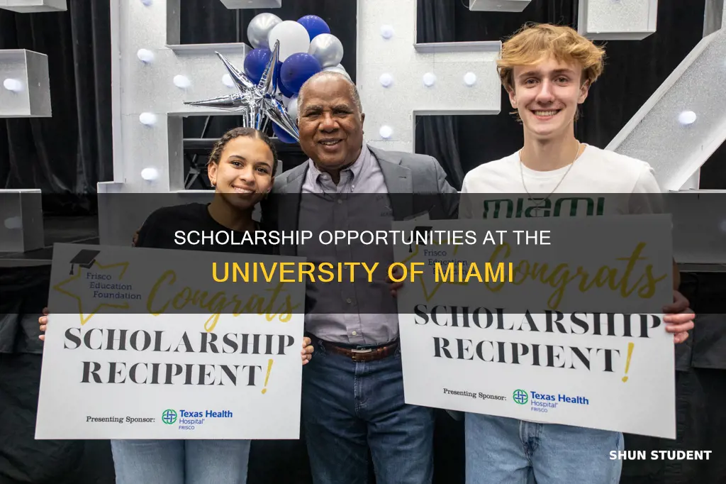 how many students get scholarships at university of miami