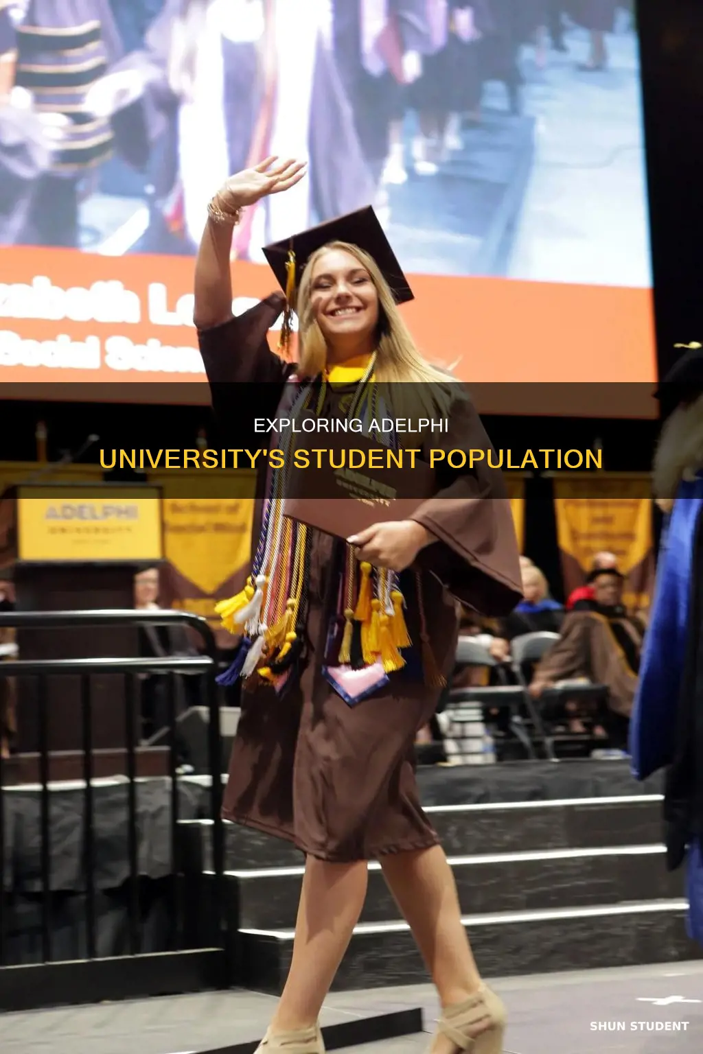 how many students go to adelphi university