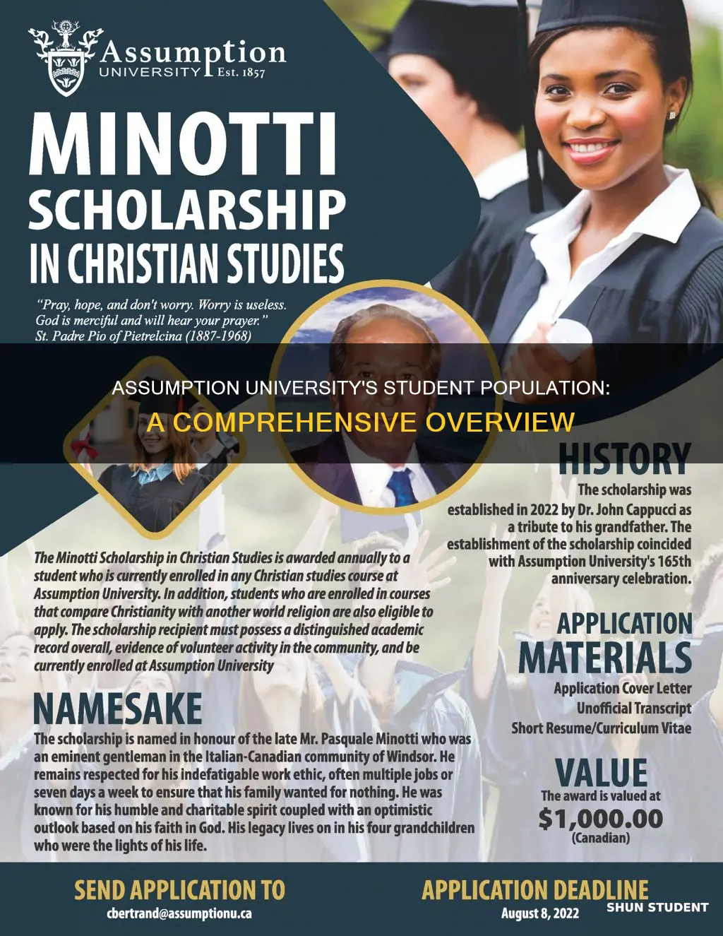 how many students go to assumption university