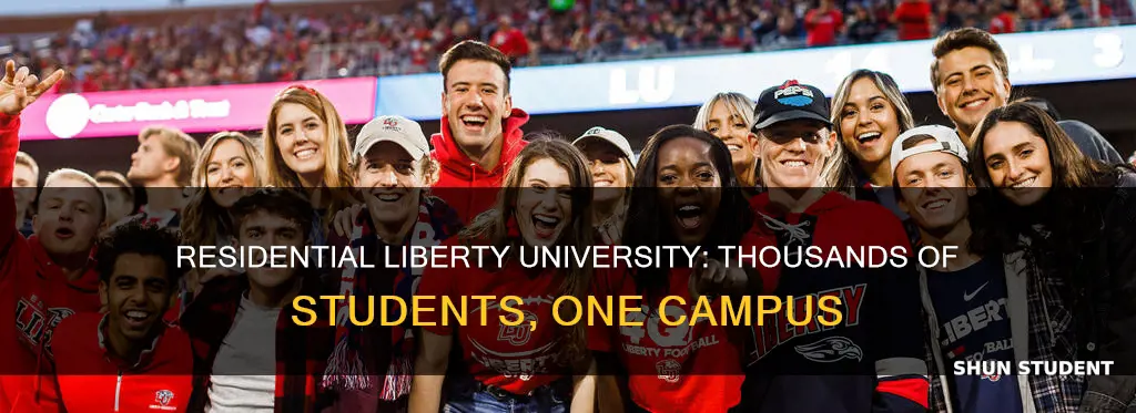 how many students go to liberty university residential