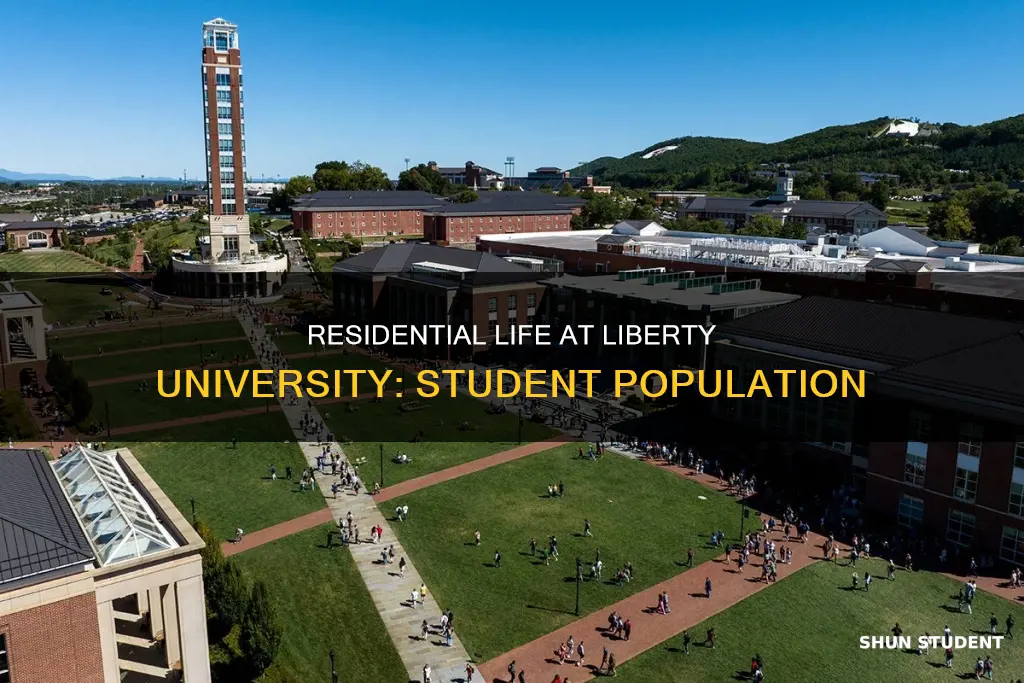 how many students go to liberty university residential