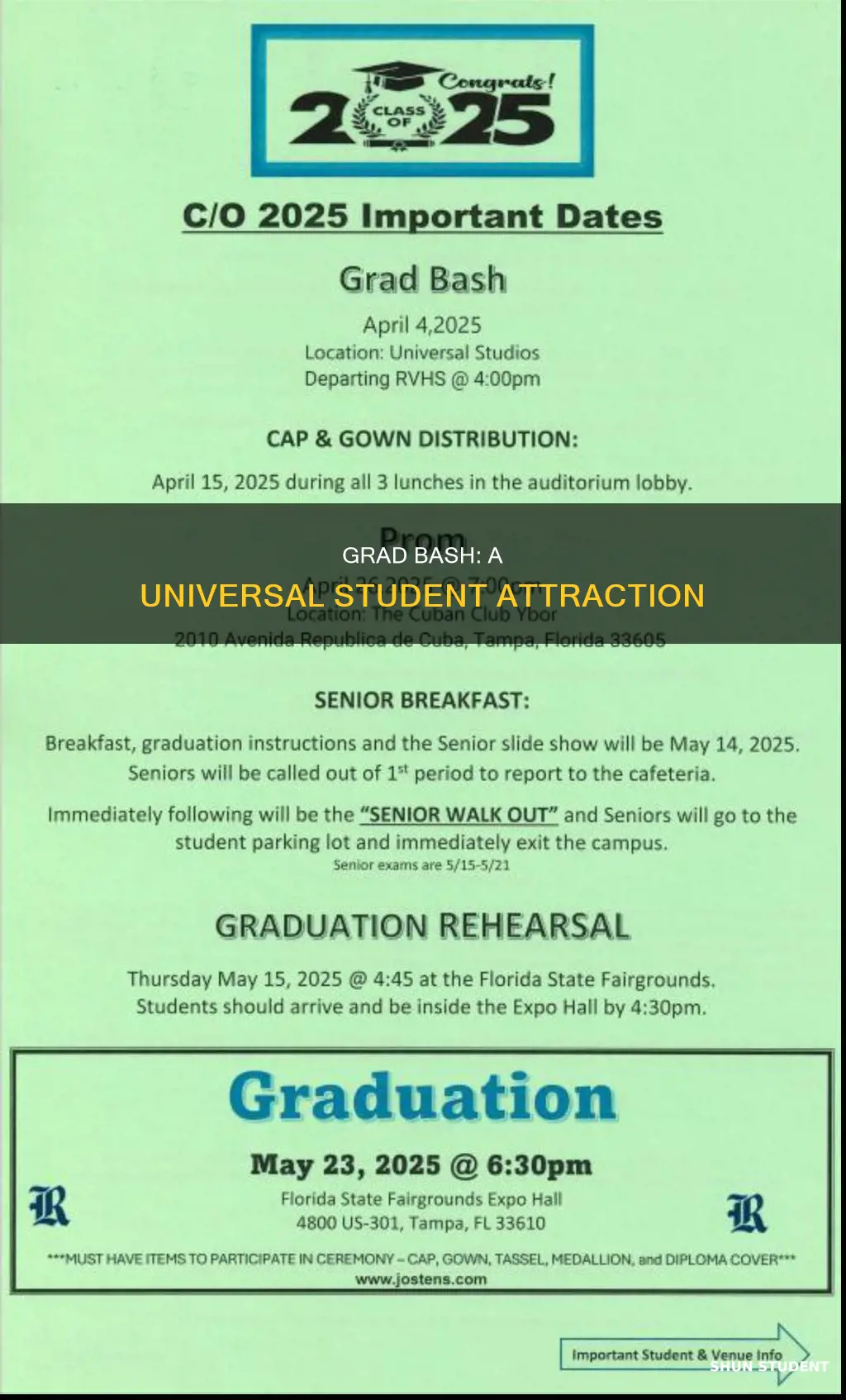 how many students go to universal grad bash