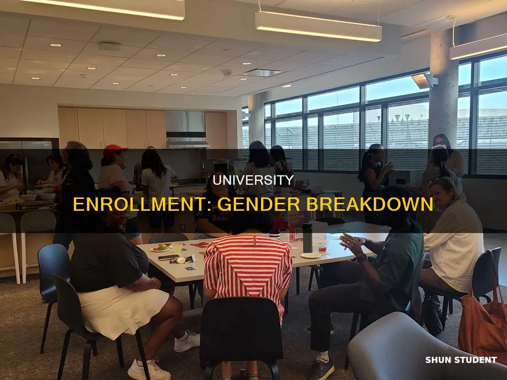 how many students go to university gender