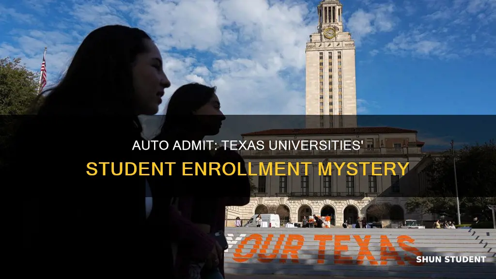 how many students got auto admit into texas universities