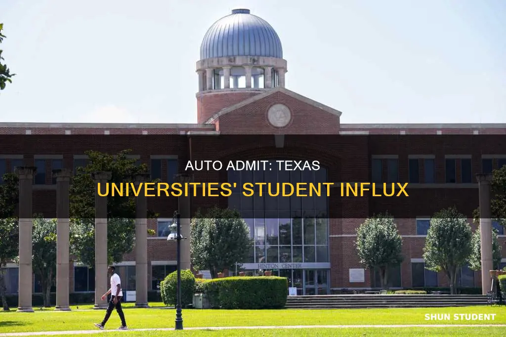 how many students got auto admit into texas universities