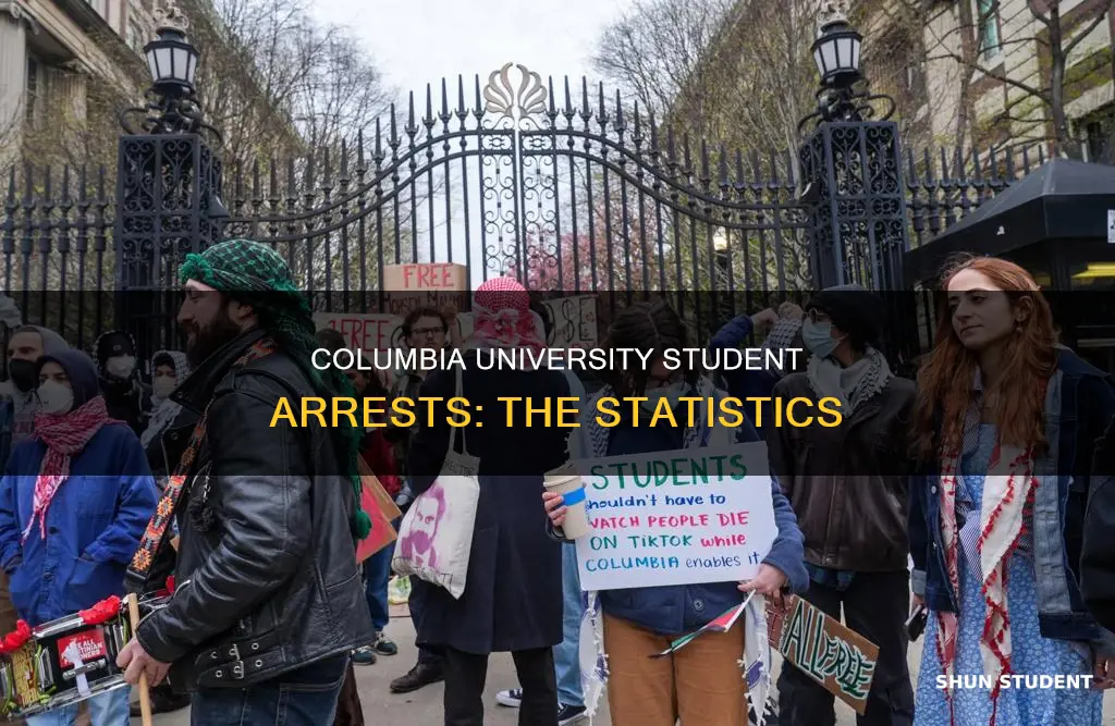 how many students have been arrested at columbia university