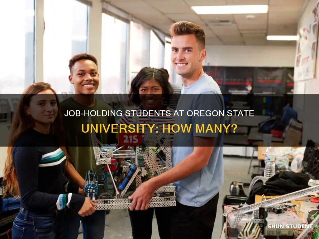 how many students have jobs at oregon state university