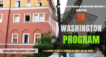 American University Semester Program: Student Numbers in Washington