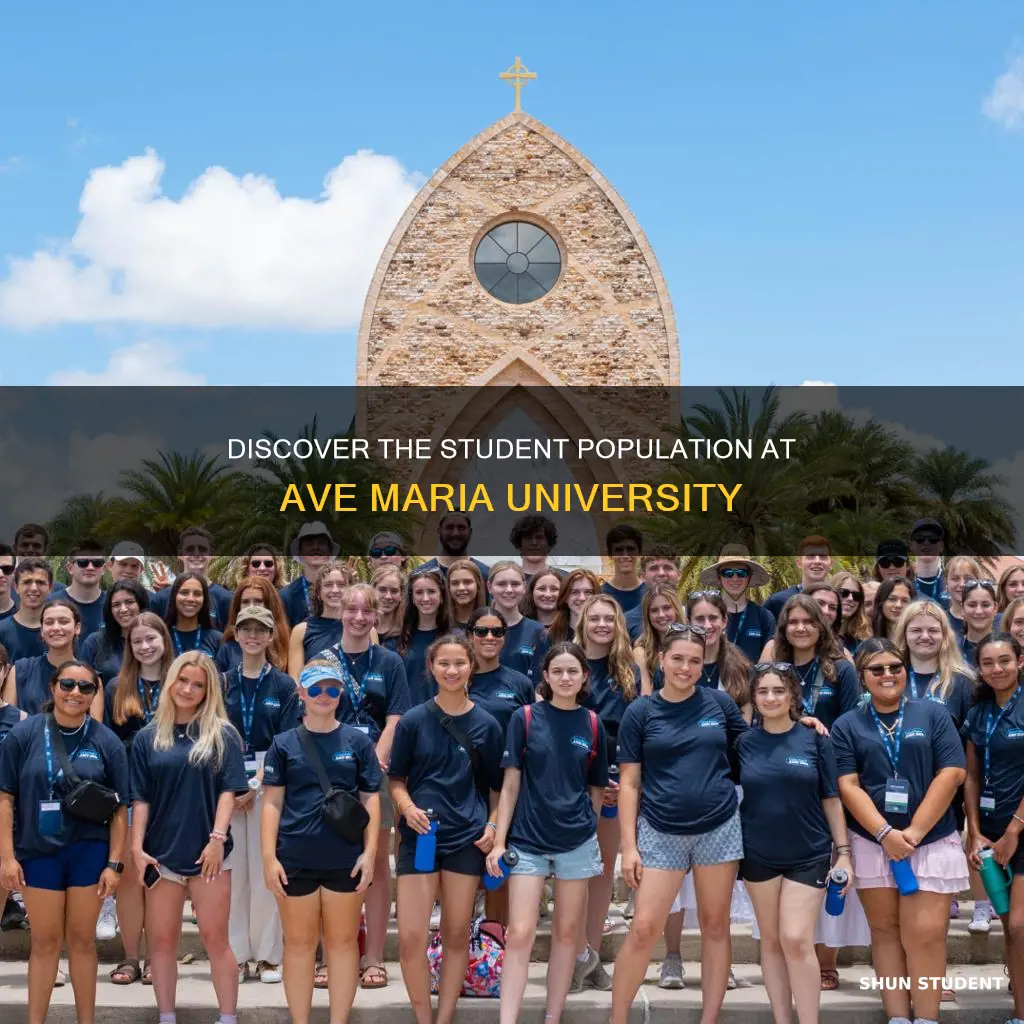 how many students in ave maria university