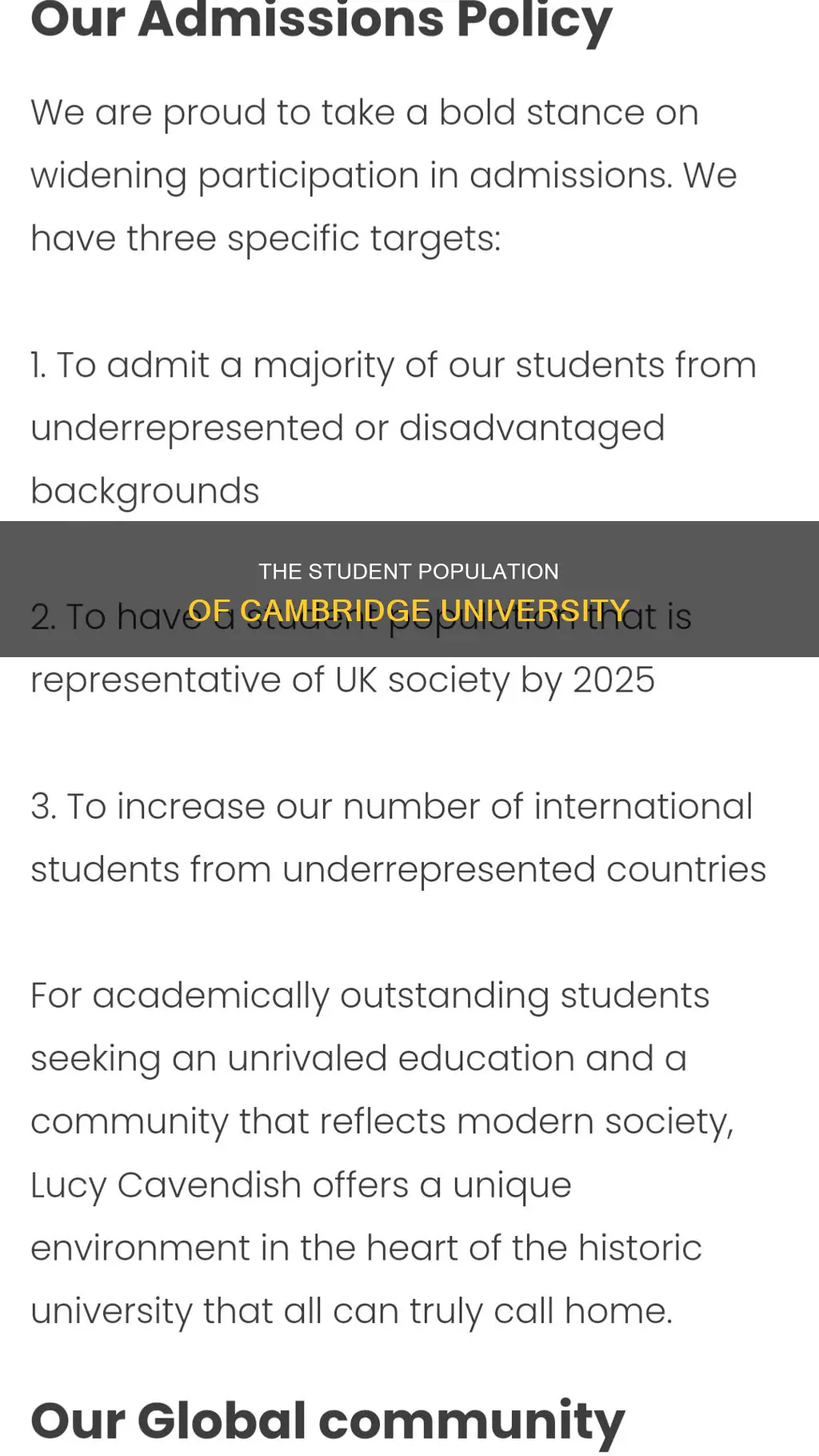 how many students in cambridge university