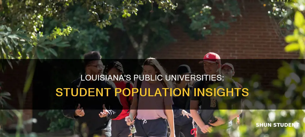 how many students in public universities in louisiana