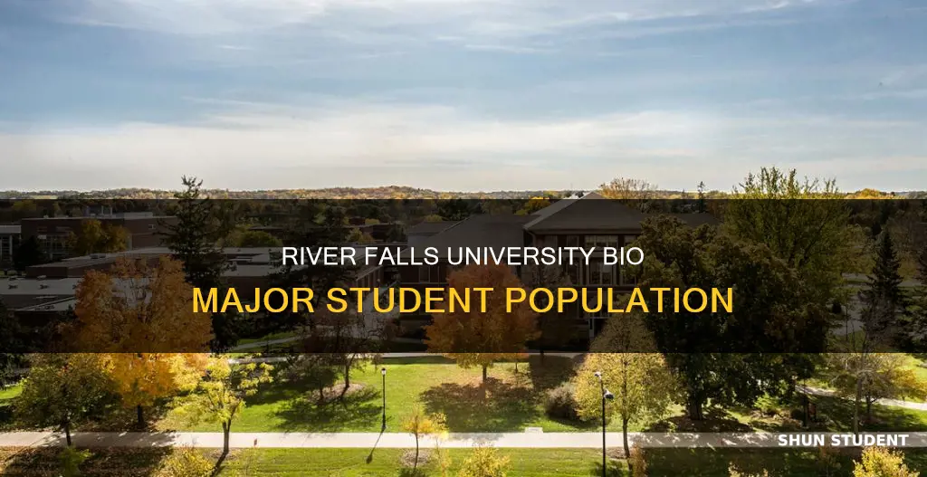 how many students in river falls university bio major