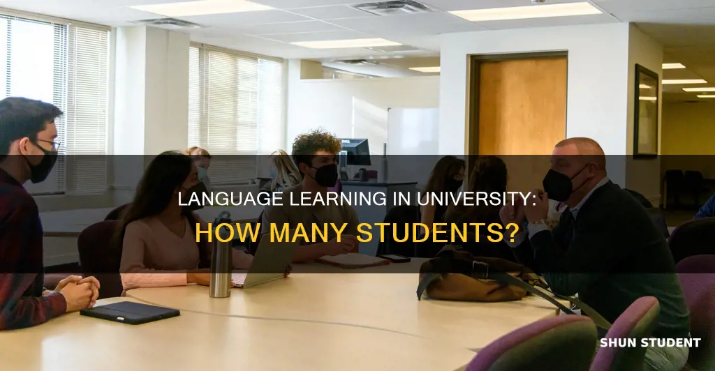 how many students learn languages in university