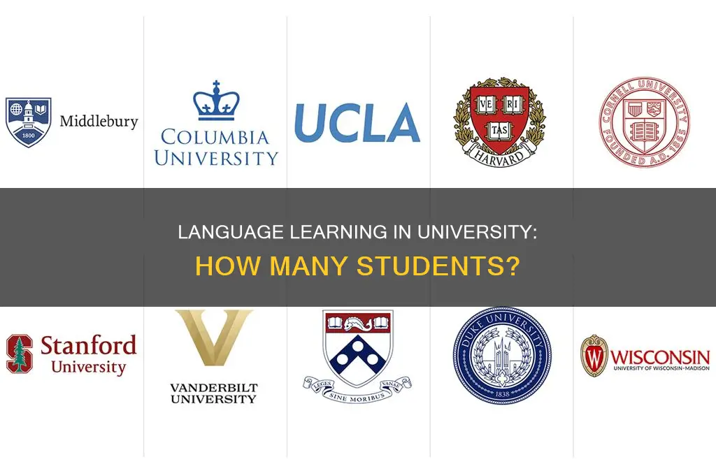 how many students learn languages in university