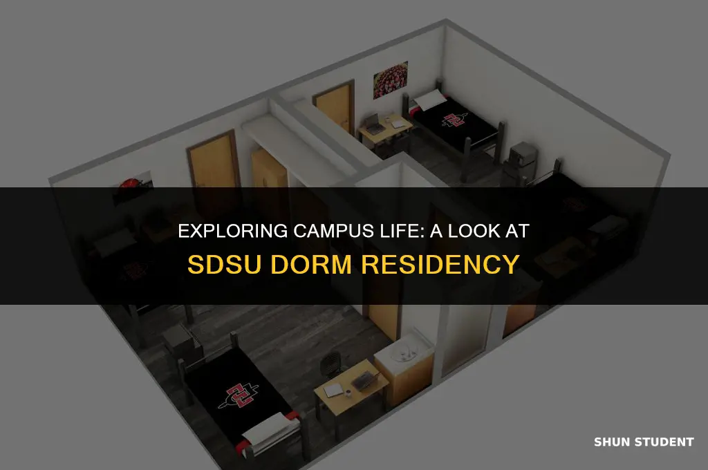 how many students live in dorms at san diego state