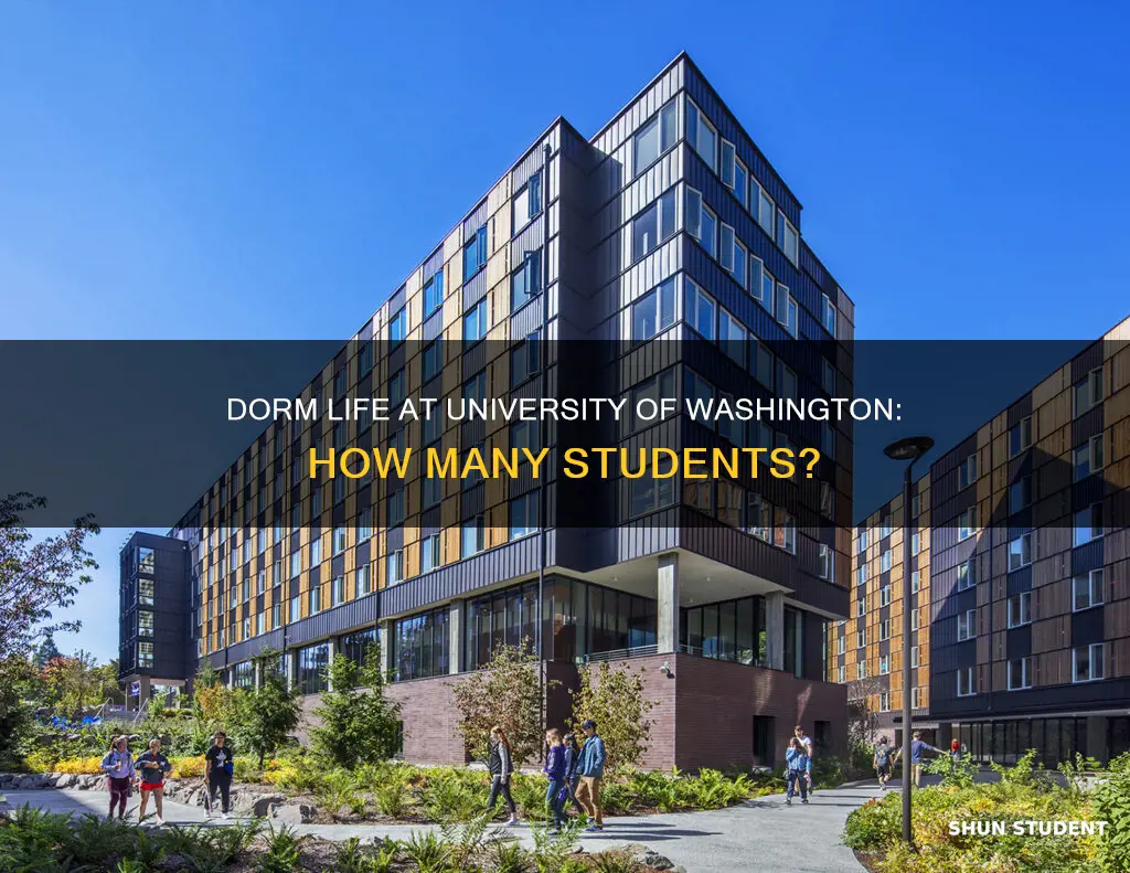 how many students live in dorms at university of washington