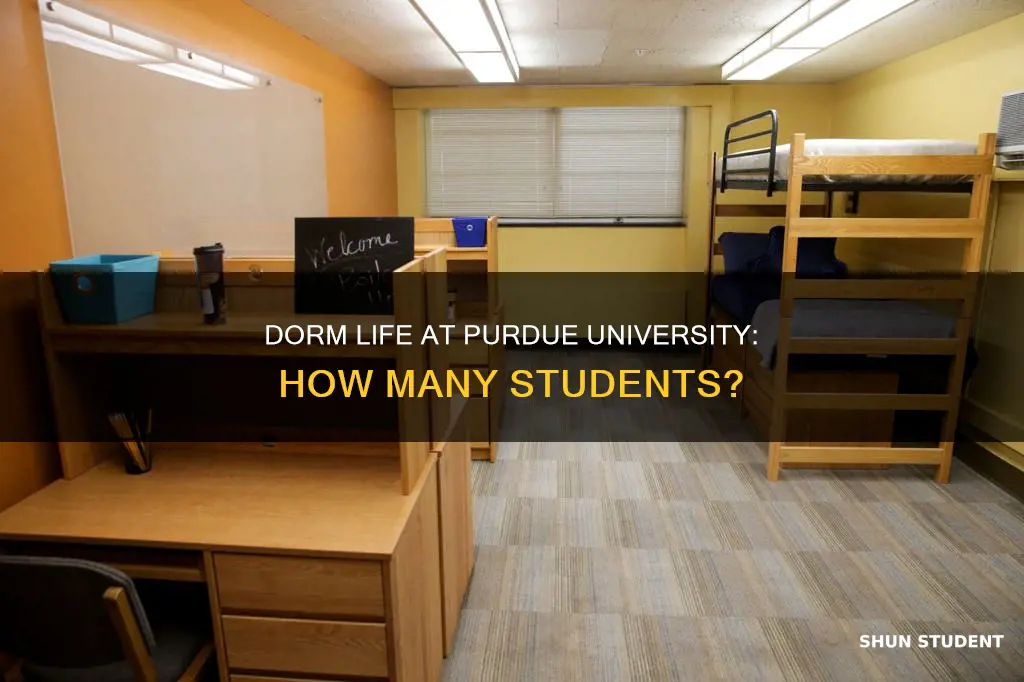 how many students live in dormsat purdue university