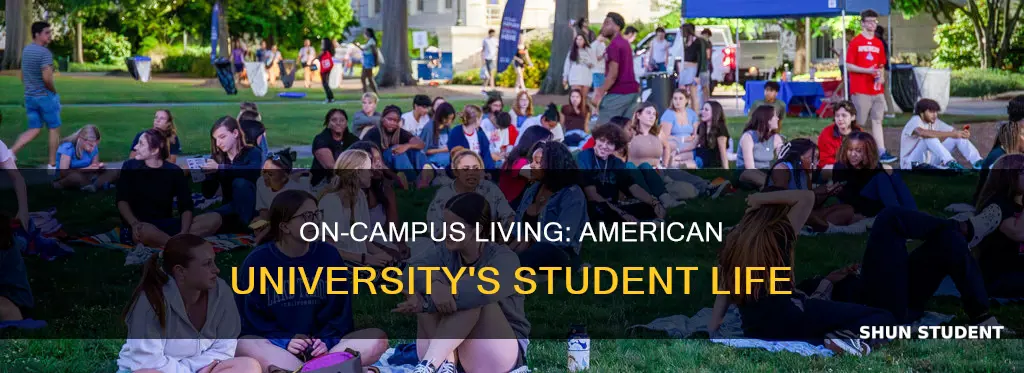 how many students live on campus at american university