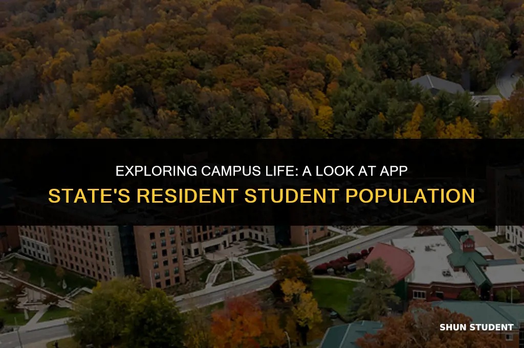 how many students live on campus at app state