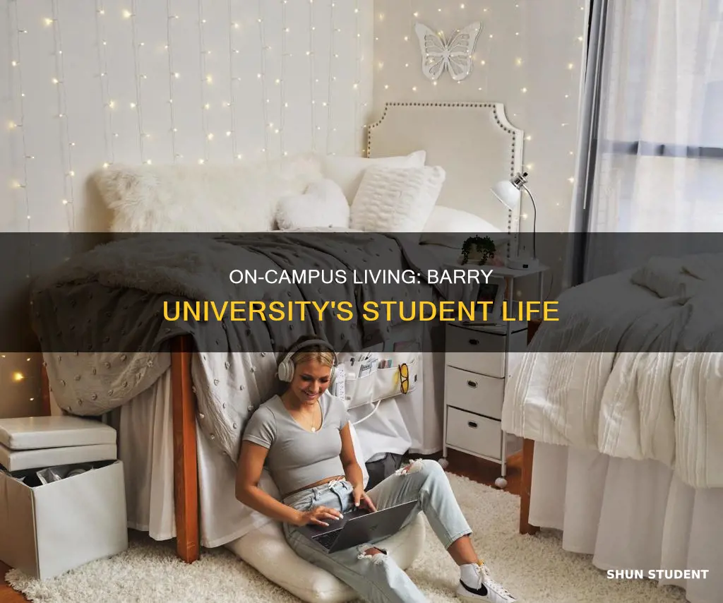 how many students live on campus at barry university