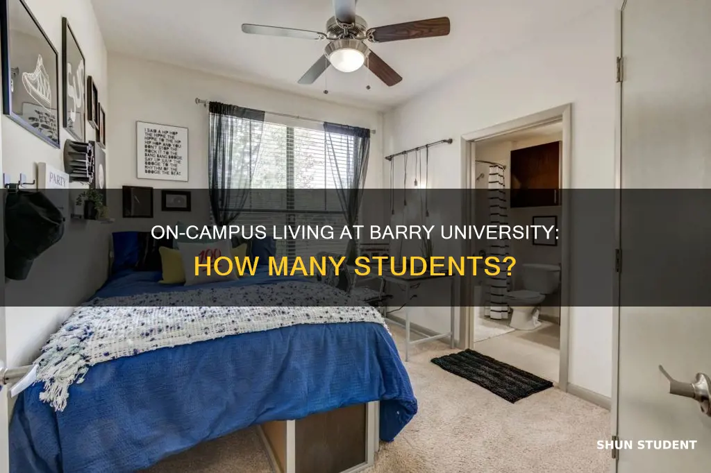 how many students live on campus at barry university