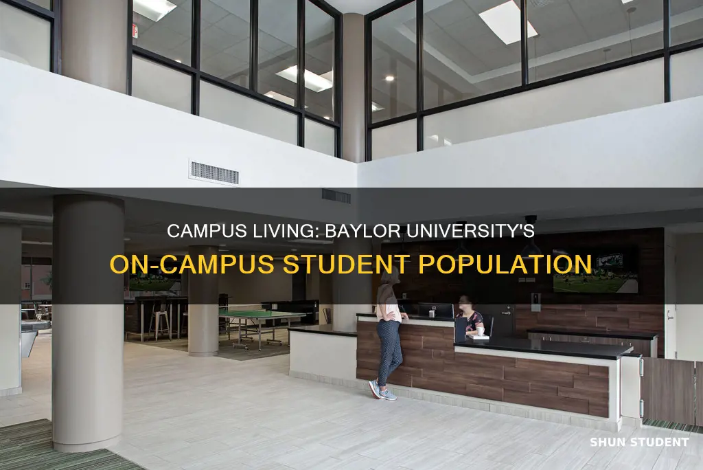 how many students live on campus at baylor university