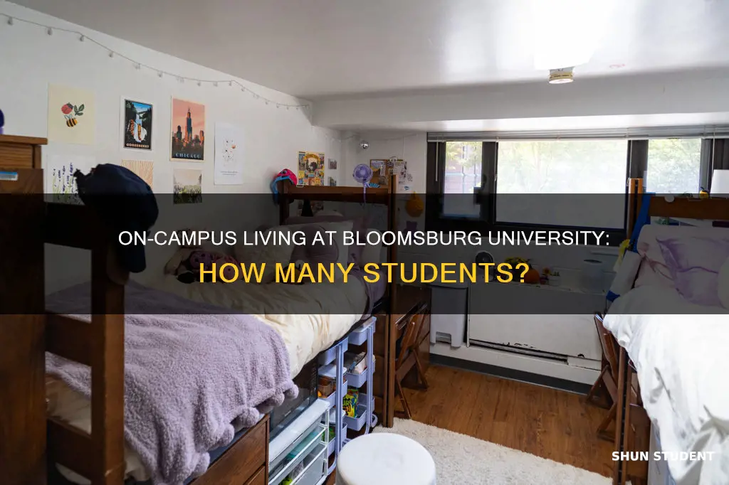 how many students live on campus at bloomsburg university