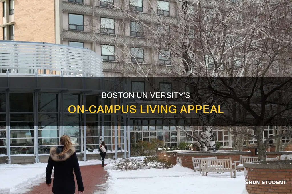 how many students live on campus at boston university