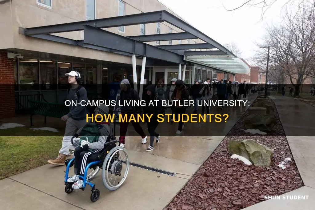 how many students live on campus at butler university