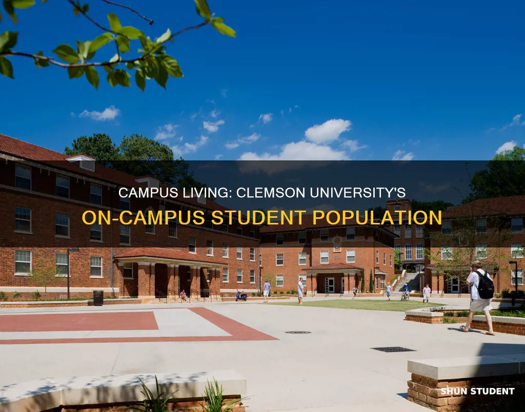 how many students live on campus at clemson university