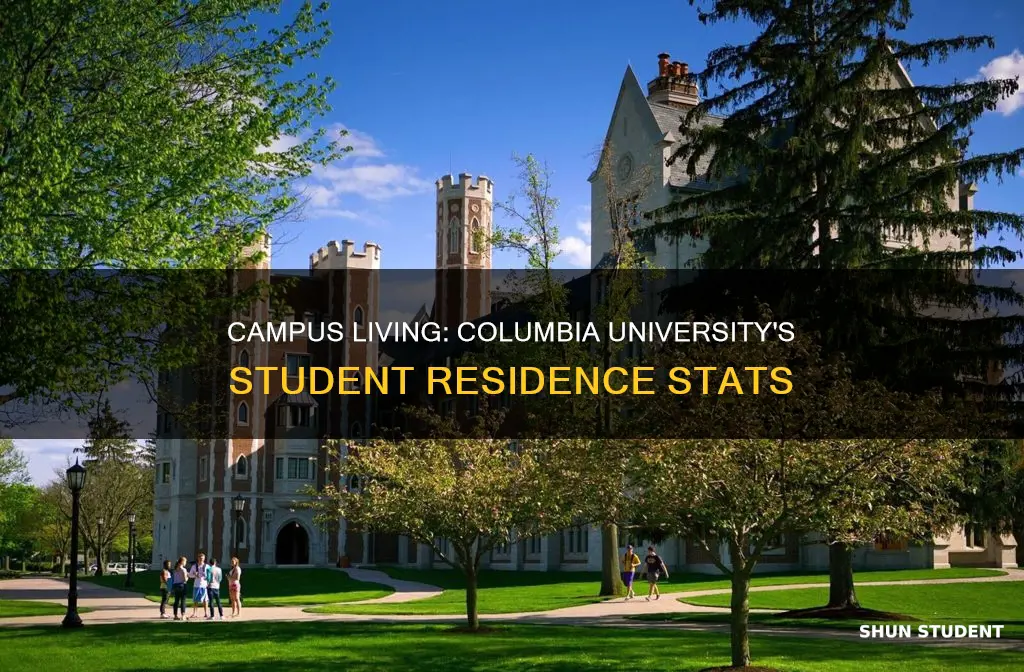 how many students live on campus at columbia university