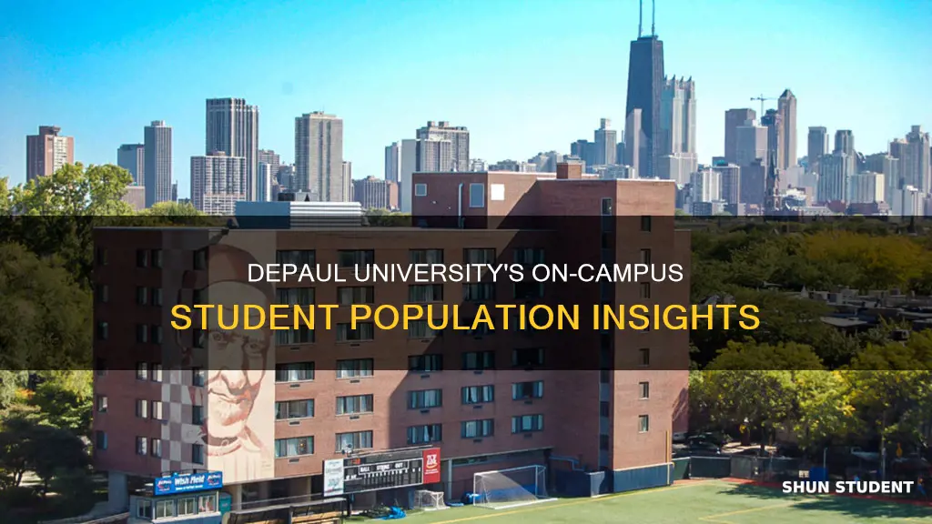 how many students live on campus at depaul university