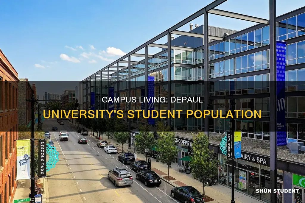 how many students live on campus at depaul university