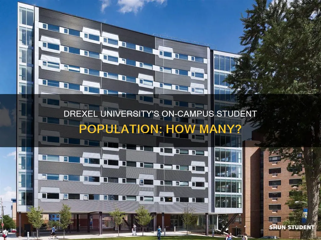 how many students live on campus at drexel university