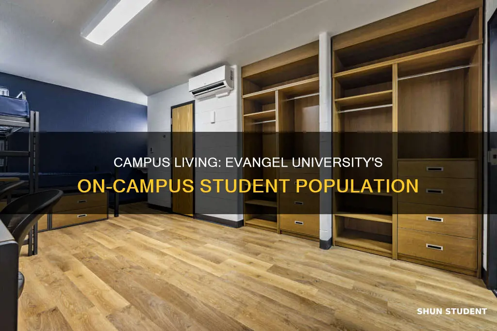 how many students live on campus at evangel university