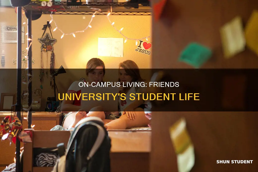 how many students live on campus at friends university