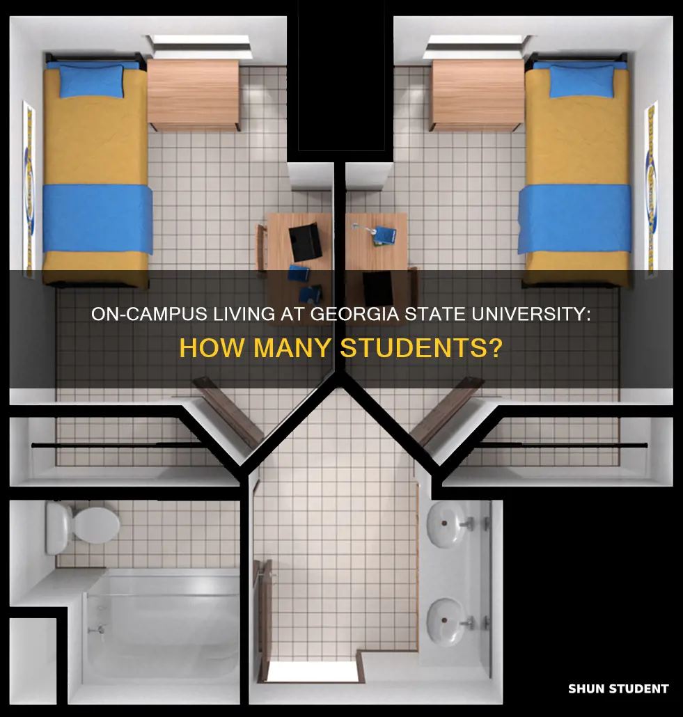 how many students live on campus at georgia state university